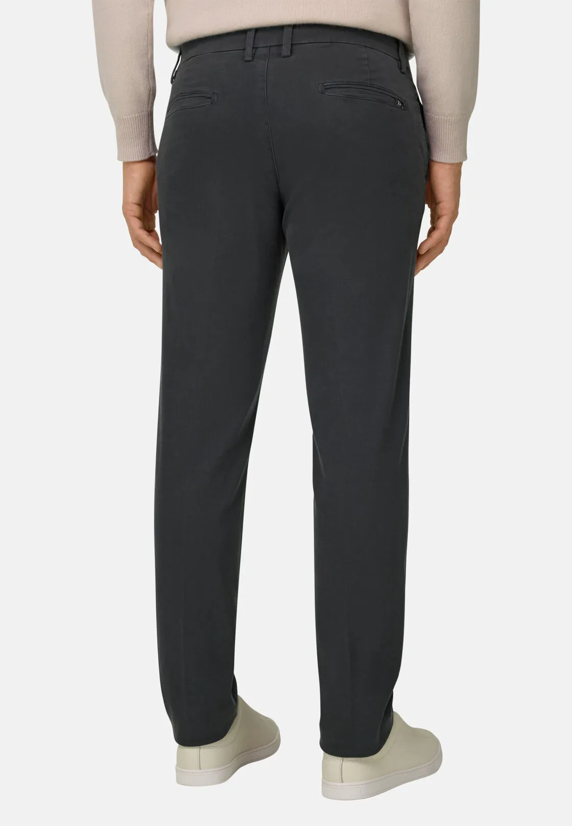 Boggi, Pantaloni In Cotone Elasticizzato, Uomo, Carbone, Taglia: 30 - immagine 5