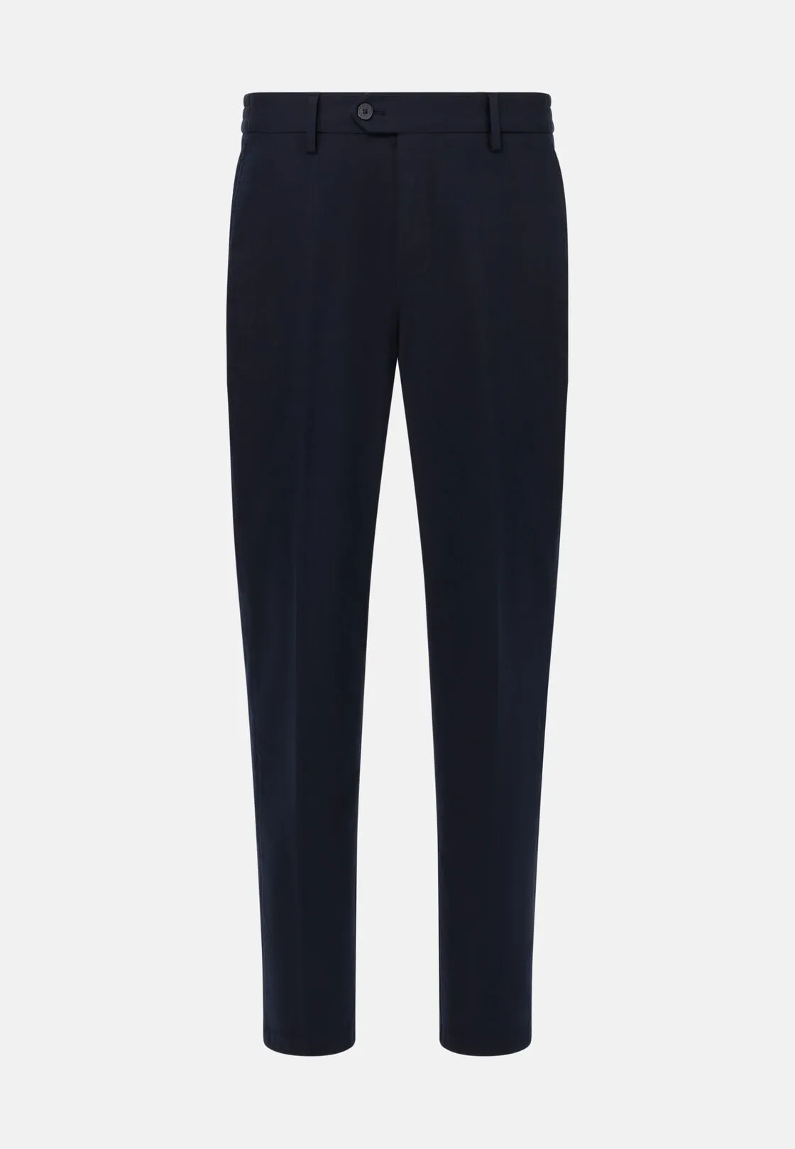 Boggi, Pantaloni In Cotone Tencel Elasticizzato, Uomo, Navy, Taglia: 34 - immagine 5