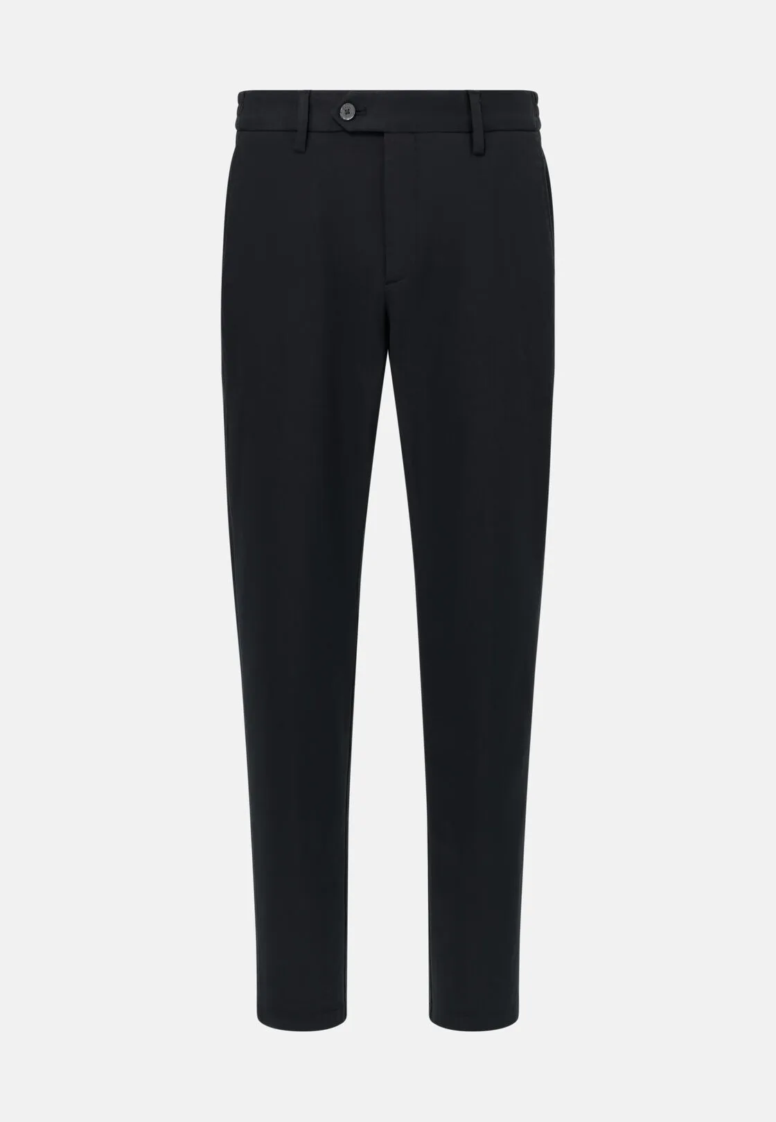 Boggi, Pantaloni In Cotone Tencel Elasticizzato, Uomo, Nero, Taglia: 40 - immagine 5