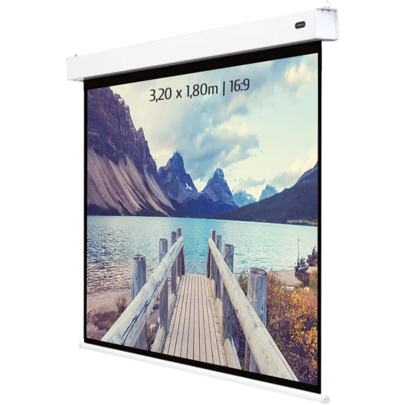 Kimex 047-1518 Schermo per Proiezioni Elettrico a Batteria 320x180m 16:9 - immagine 1