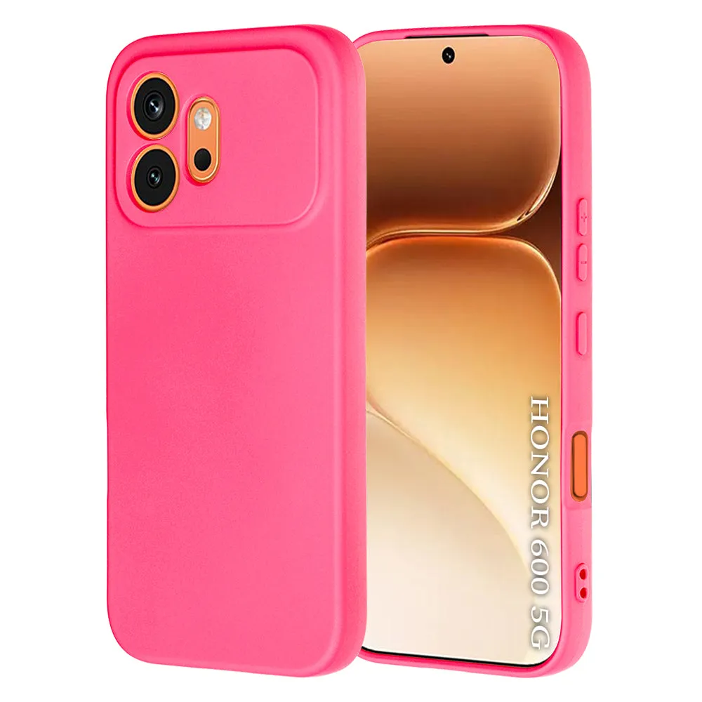 Custodia per Honor 600, Techsuit, SoftFlex, Rosa Scuro - immagine 1