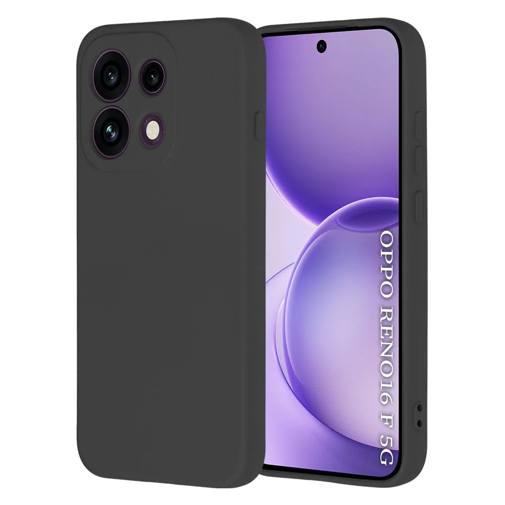 Custodia per Oppo Reno16 F / Reno16 FS, Techsuit, SoftFlex, Nera - immagine 1