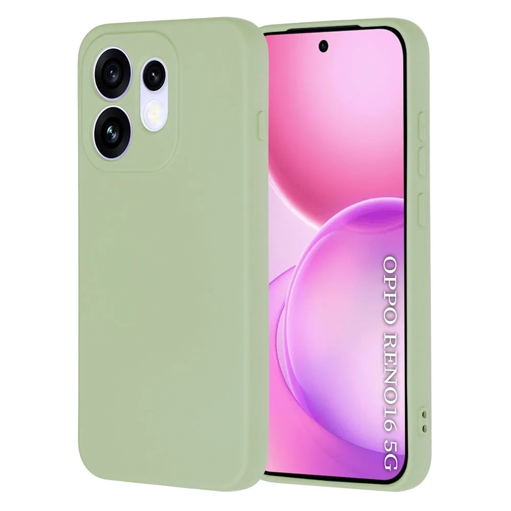 Custodia per Oppo Reno16, Techsuit, SoftFlex, Verde Chiaro - immagine 1