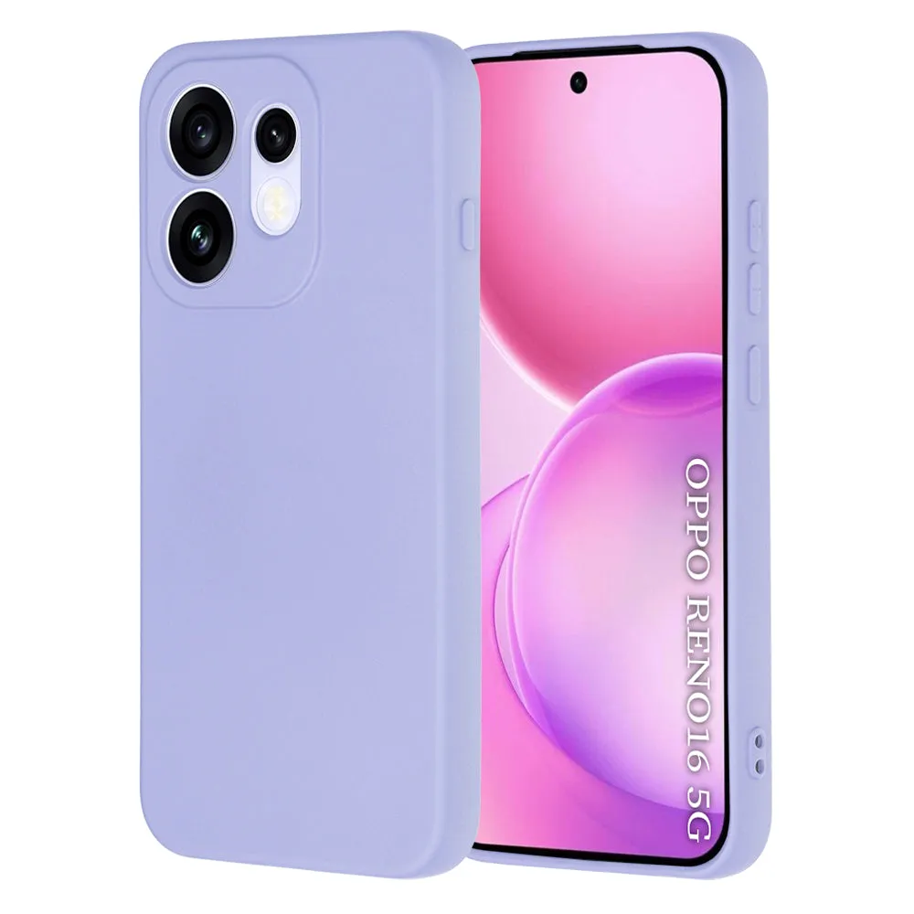 Custodia per Oppo Reno16, Techsuit, SoftFlex, Viola Chiaro - immagine 1