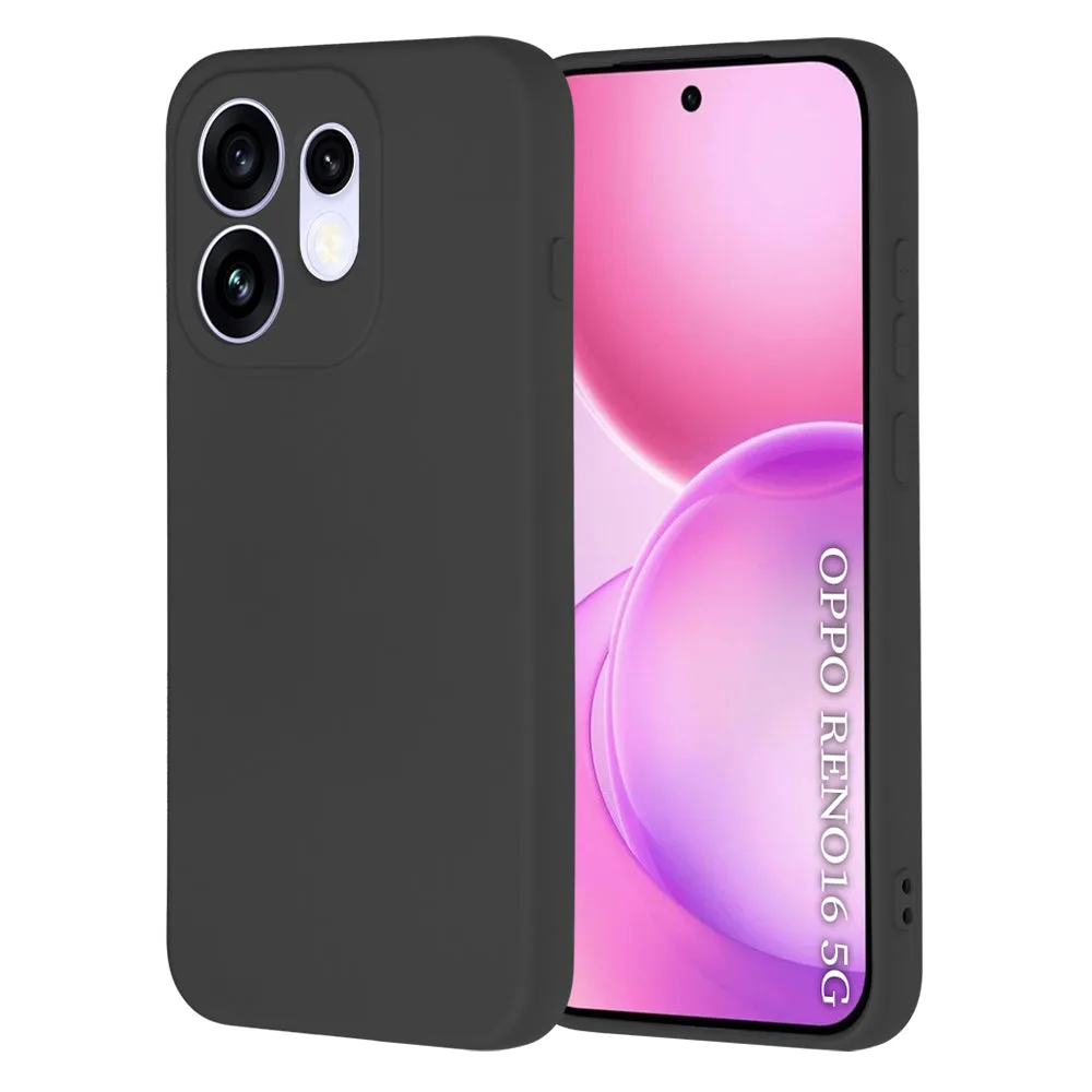Custodia per Oppo Reno16, Techsuit, SoftFlex, Nera - immagine 1