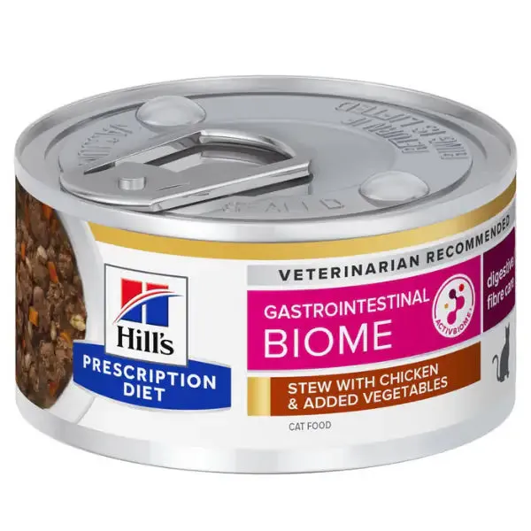 Hill's Prescription Diet Gastrointestinal Biome 82 gr Spezzatino pollo e verdure - confezione da 6 pezzi - Dieta veterinaria per gatti - immagine 1
