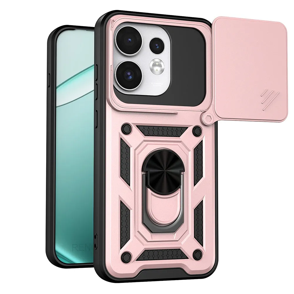 Custodia per Oppo Reno16 / Reno16 Pro, Techsuit, CamShield, Rosa Dorato - immagine 1