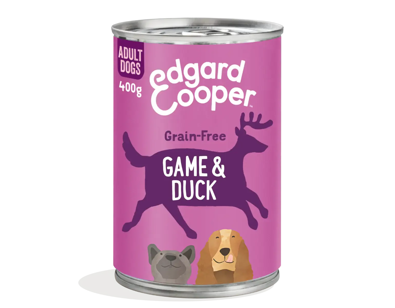 Edgard & Cooper Adult Grain Free 400 gr Selvaggina e anatra - confezione da 6 pezzi - Cibo umido per cani - immagine 1