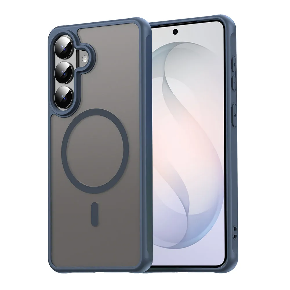 Custodia MagSafe per Samsung Galaxy S26 FE S741, Techsuit, HaloFrost II, Blu Navy - immagine 1