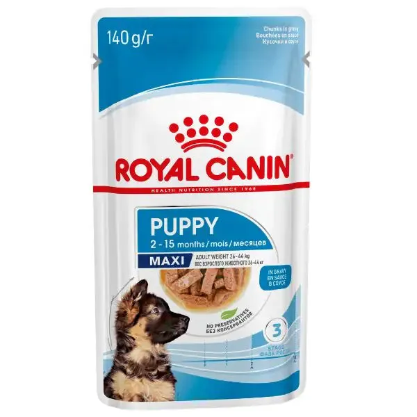 Royal Canin Puppy Umido Maxi 140 gr - confezione da 12 pezzi - Cibo umido per cani - immagine 1