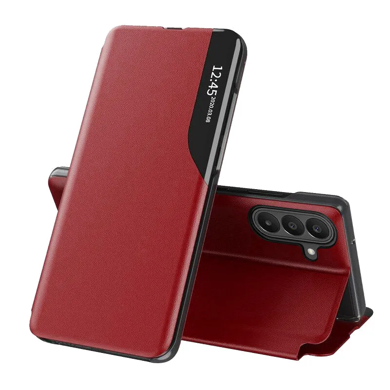 Custodia per Samsung Galaxy A27 5G, Techsuit, eFold Nuovo Modello, Rossa - immagine 1