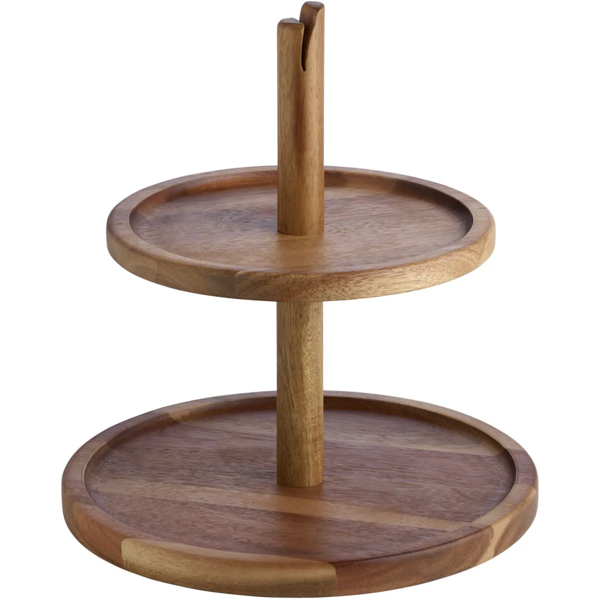 VEGA Etagere Kara a due ripiani; 25.4x27.1 cm (ØxH); acacia marrone - immagine 1