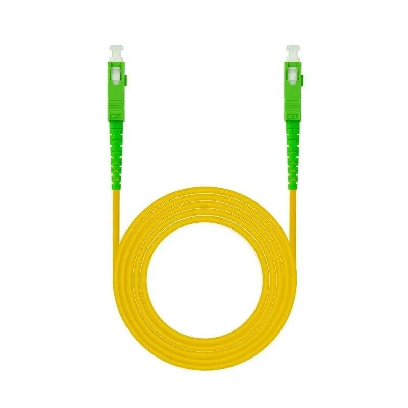 Cavo in Fibra Ottica Nanocable SC/APC Monomodo Simplex LSZH 30m Giallo - immagine 1