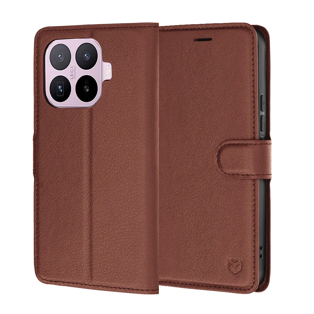 Custodia per Xiaomi 17T, Techsuit, Leather Folio, Marrone - immagine 1