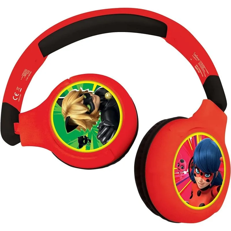 Lexibook Cuffie Bluetooth per bambini 2 in 1 Coccinella - immagine 1