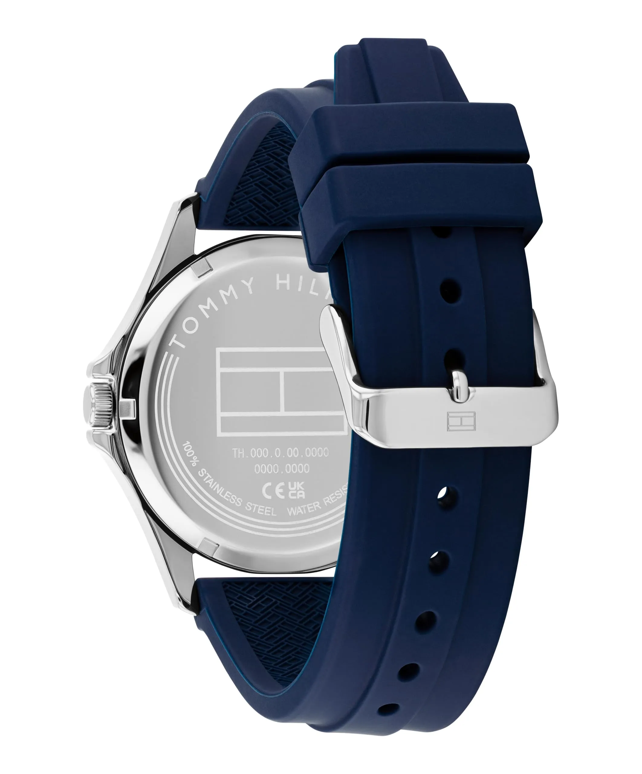 Orologio analogico al quarzo Tommy Hilfiger da uomo con cinturino in silicone blu navy - immagine 3