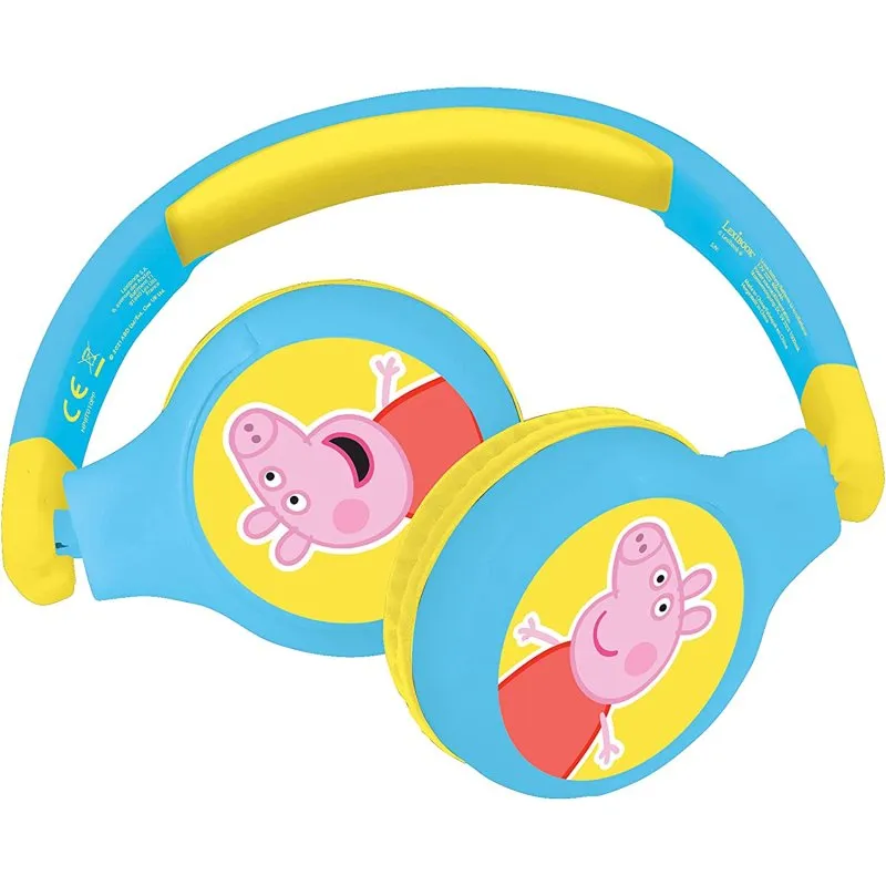 Lexibook Cuffie Bluetooth per bambini 2 in 1 Peppa Pig - immagine 1