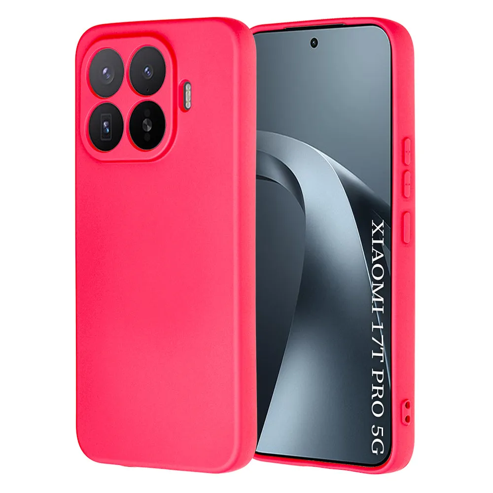 Custodia per Xiaomi 17T Pro, Techsuit, SoftFlex, Rosa Scuro - immagine 1