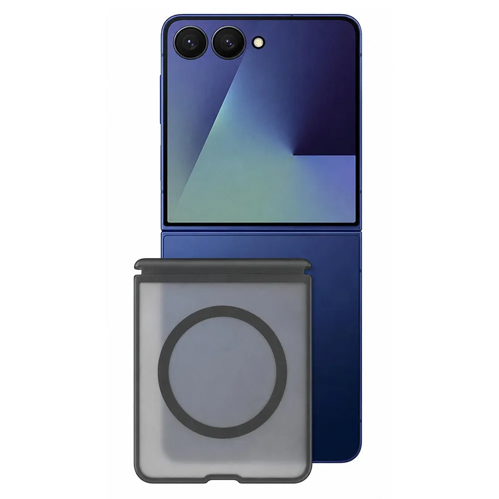 Custodia MagSafe per Samsung Galaxy Z Flip8 F776, Blueo, Skin Friendly Anti-Drop, Nero Satinato - immagine 1