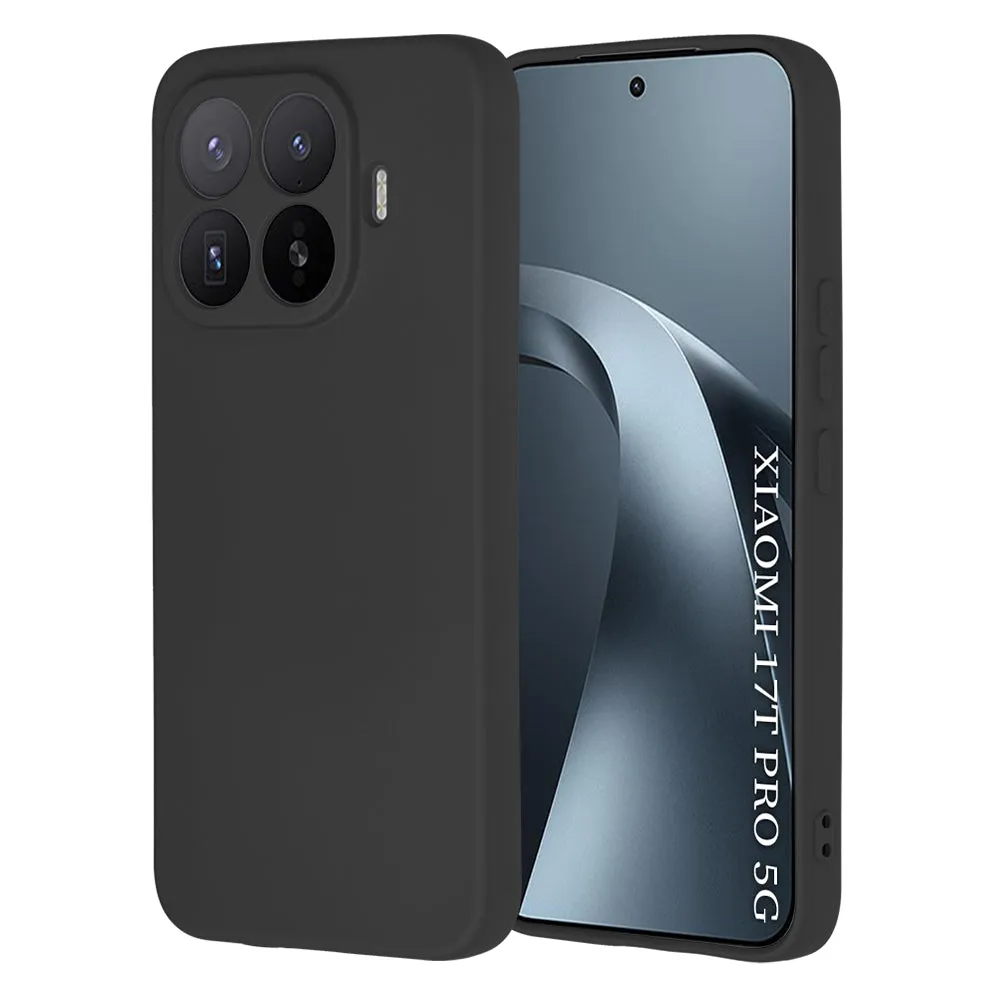 Custodia per Xiaomi 17T Pro, Techsuit, SoftFlex, Nera - immagine 1