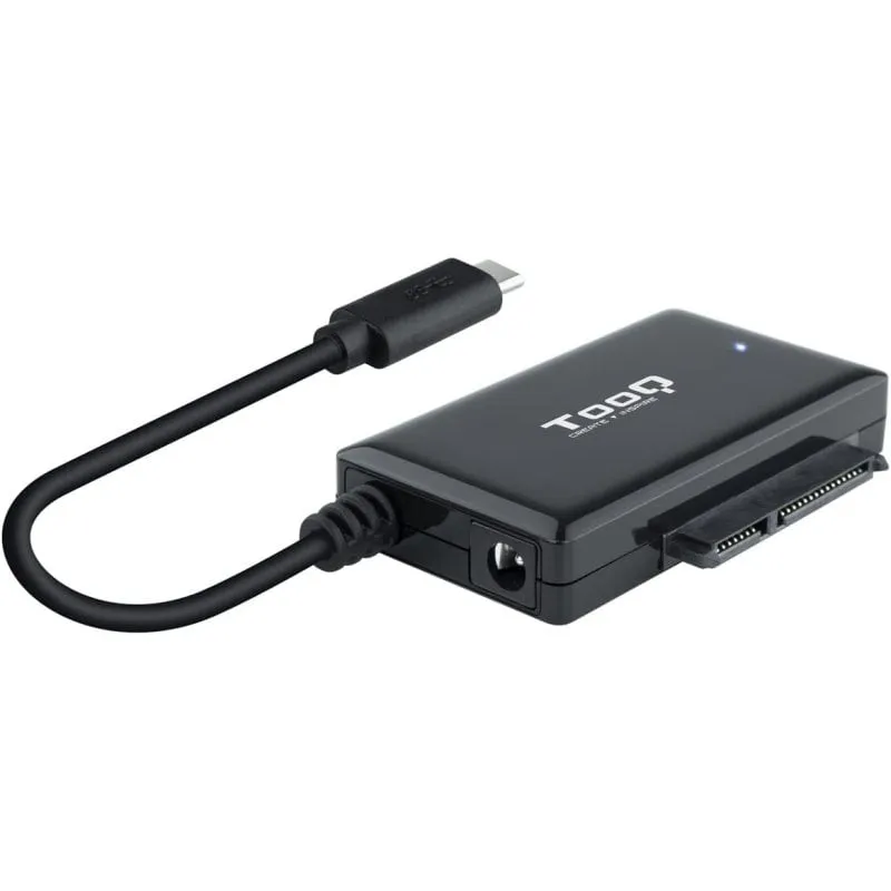 TooQ TQHDA-02C Adattatore per dischi rigidi SATA da 2,5"/3,5" a USB-C 3.0 con alimentatore - immagine 1