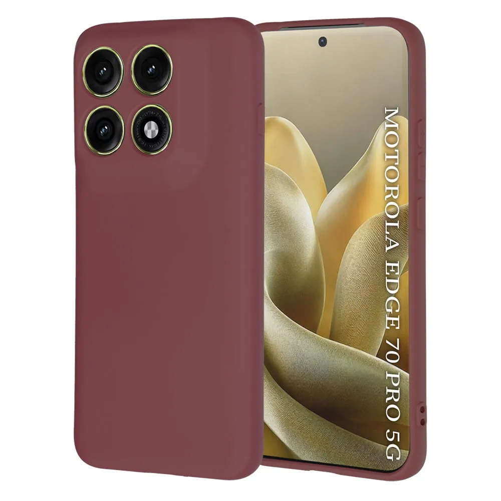 Custodia per Motorola Edge 70 Pro, Techsuit, SoftFlex, Vinaccia - immagine 1