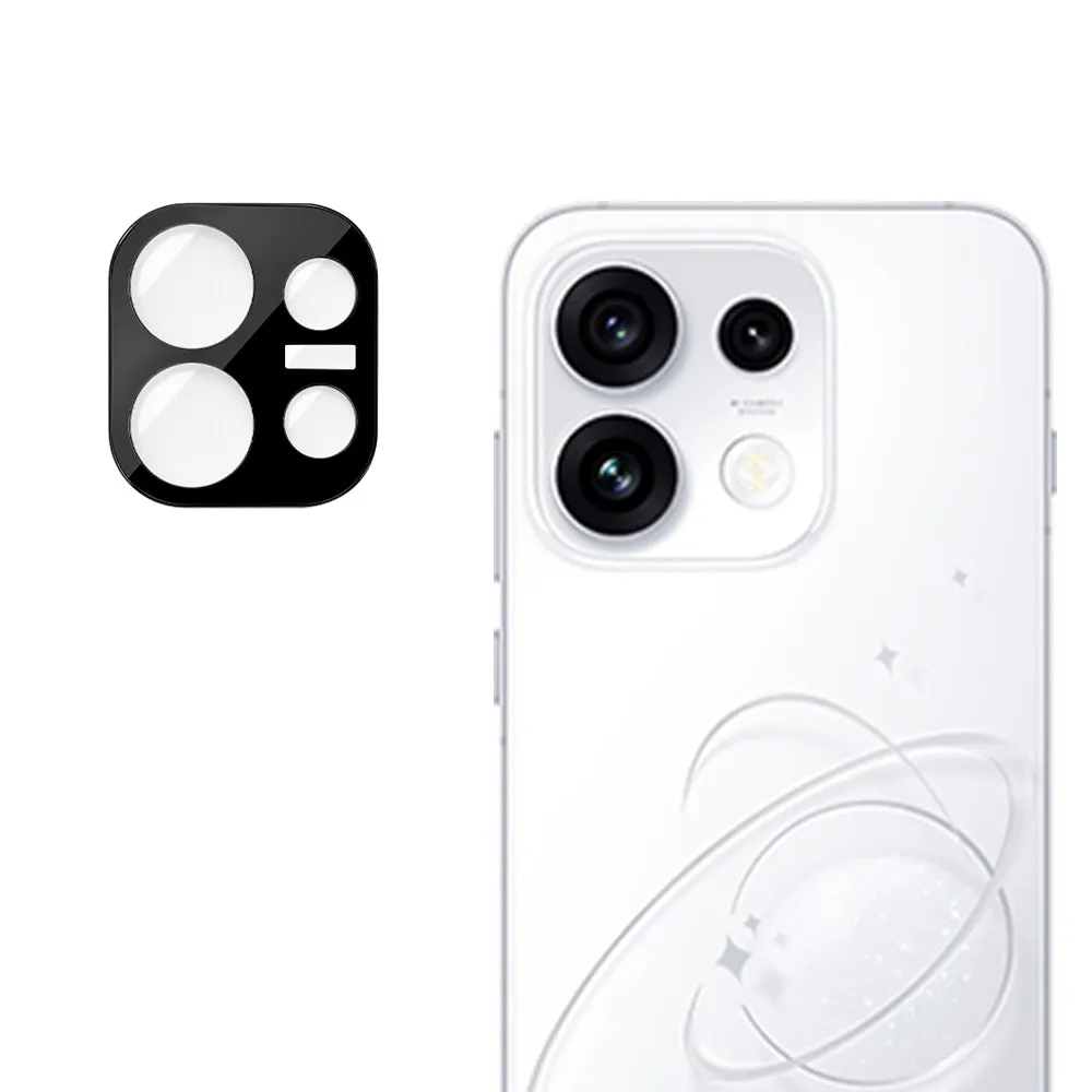 Pellicola protettiva per fotocamera posteriore Techsuit per Oppo Reno16 Pro, vetro temperato, nero - immagine 1