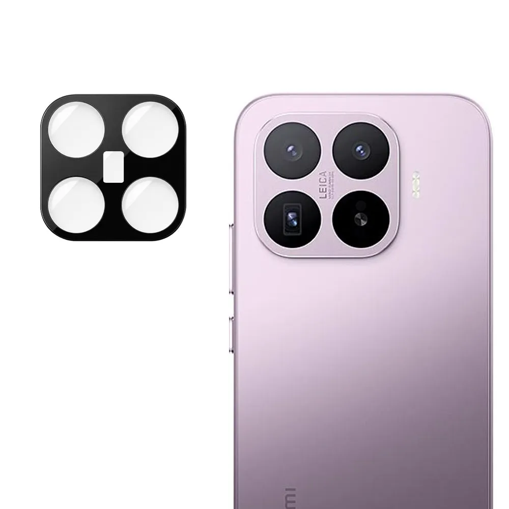 Pellicola protettiva per fotocamera posteriore Techsuit per Xiaomi 17T, vetro temperato, nero - immagine 1