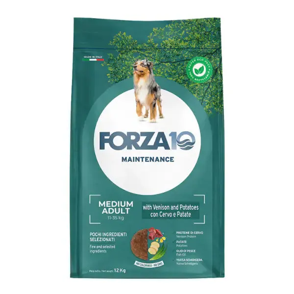 Forza10 Maintenance Medium Adult al Cervo con Patate 12 kg - Croccantini per cani - immagine 1