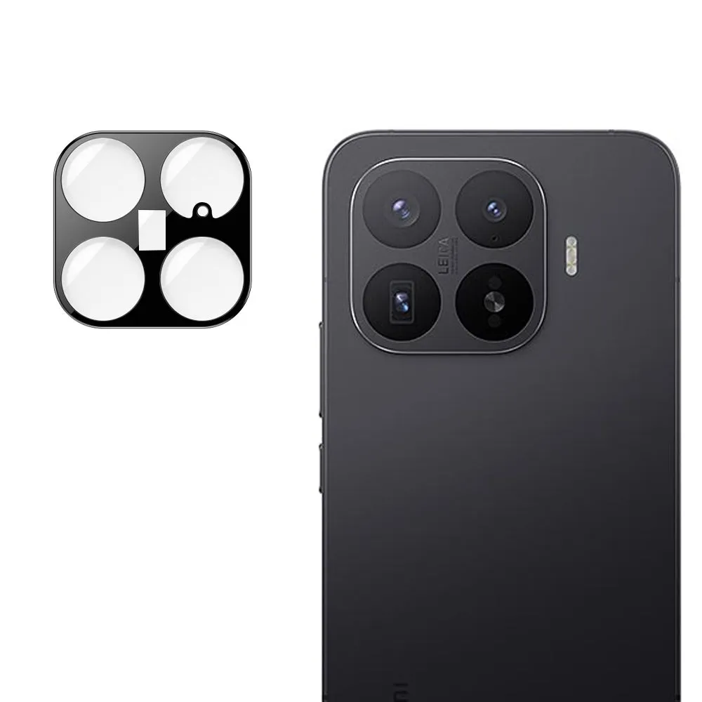 Pellicola protettiva per fotocamera posteriore Techsuit per Xiaomi 17T Pro, vetro temperato, nero - immagine 1