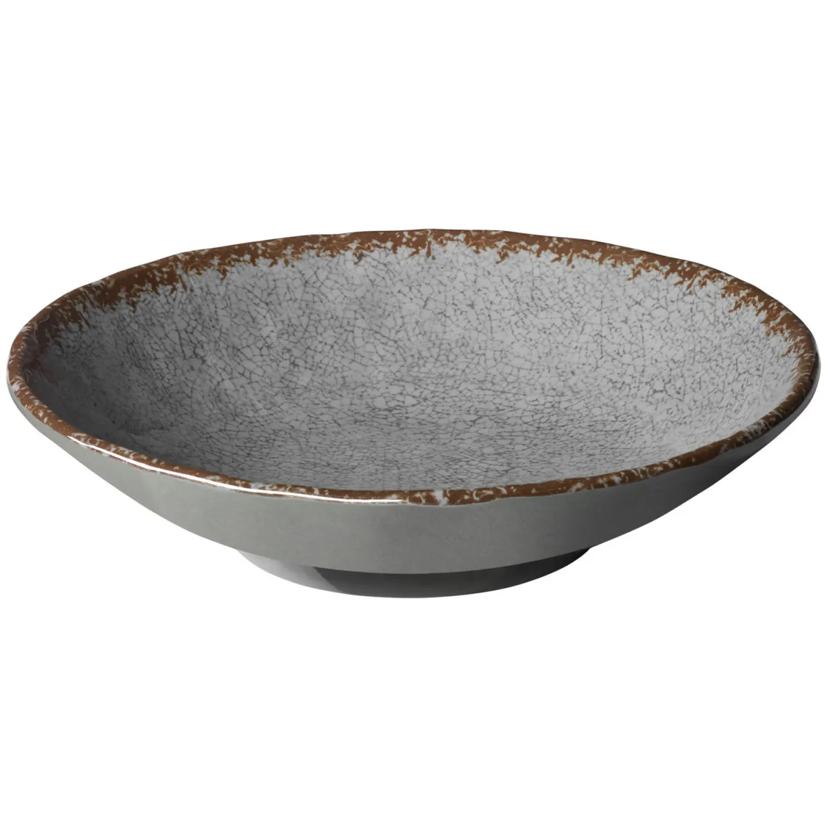 6x VEGA Piatto Portage fondo; 1300 ml, 24x5.5 cm (ØxH); grigio; rotonda; 6 pz. / Pacco - immagine 1