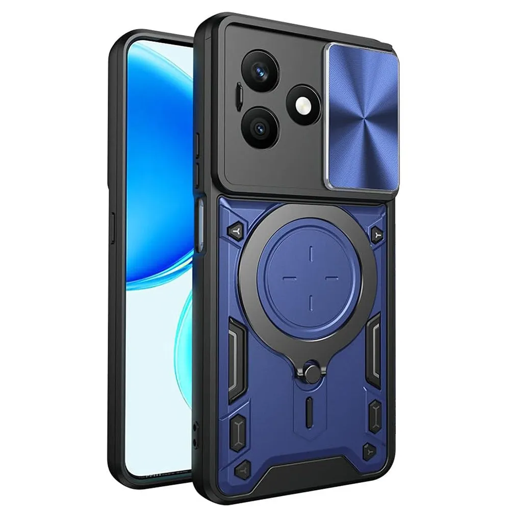 Custodia per Honor X8d, Techsuit, CamGuard Pro, Blu - immagine 1