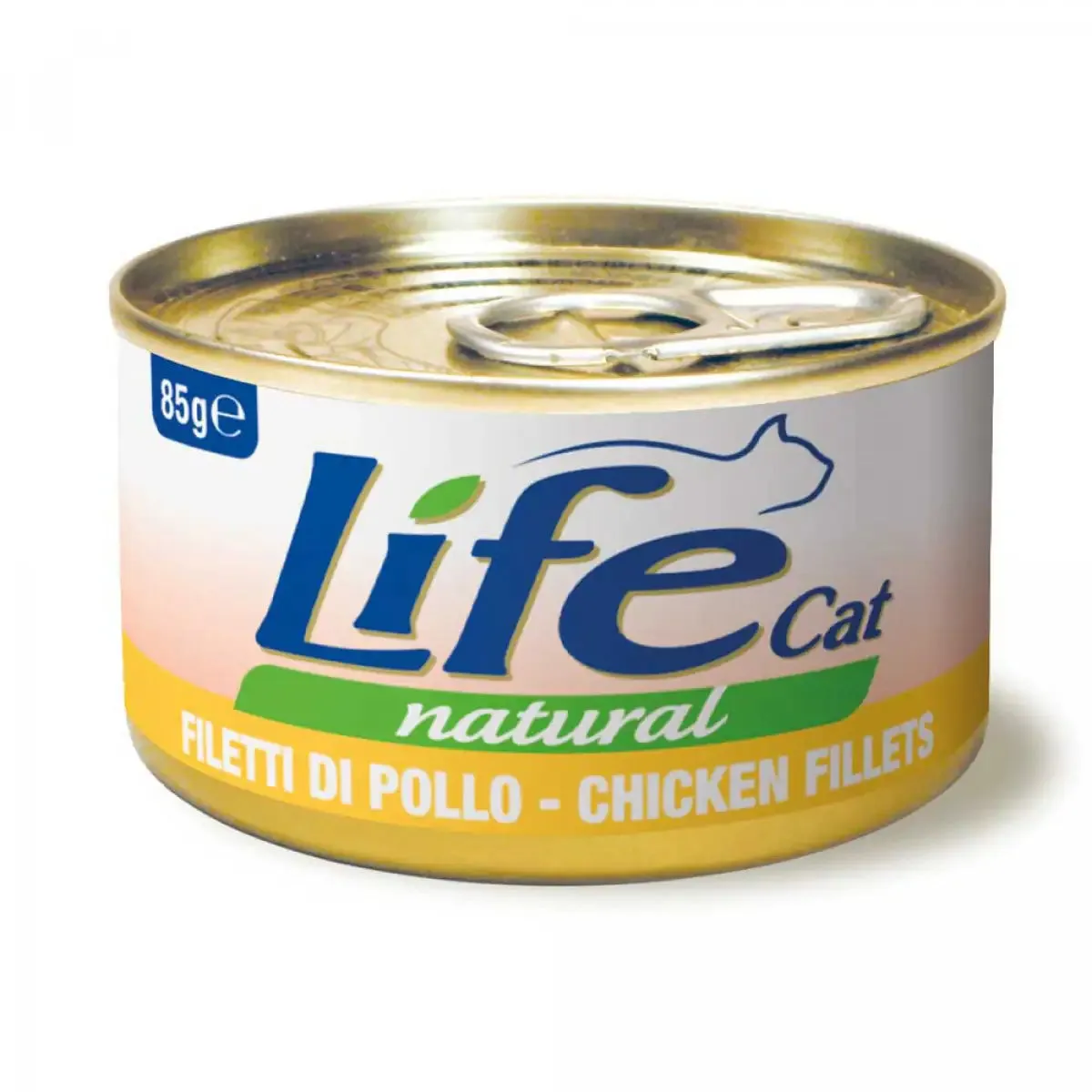 Life Cat Natural Lattine 85 gr Filetti di pollo - confezione da 24 pezzi - Cibo umido per gatti - immagine 1