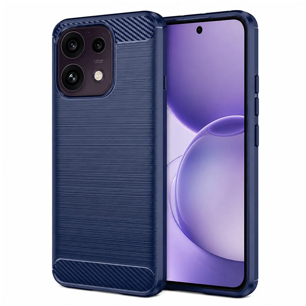 Custodia per Oppo Reno16 F / Reno16 FS, Techsuit, Carbonio, Blu - immagine 1