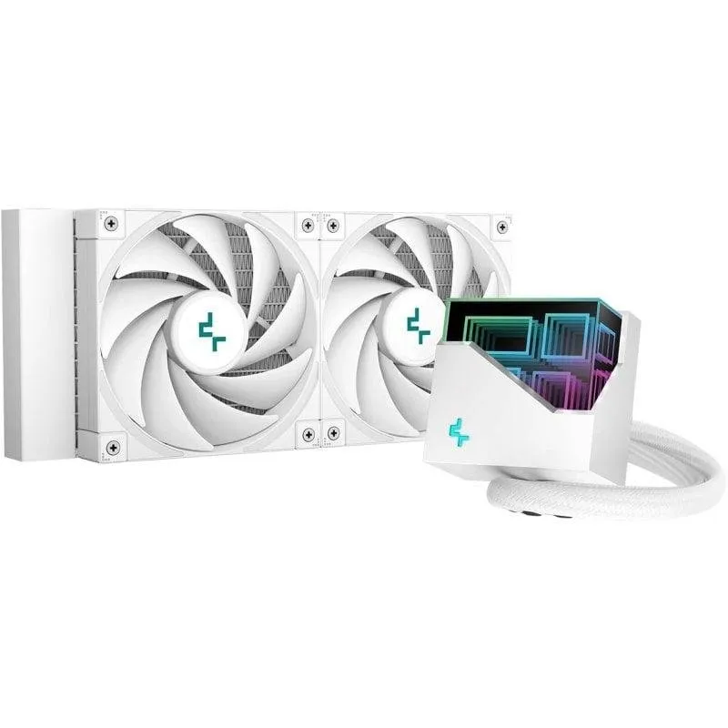 Refrigerazione Liquida DeepCool LT520 240mm 2 Ventole Bianche RGB - immagine 1