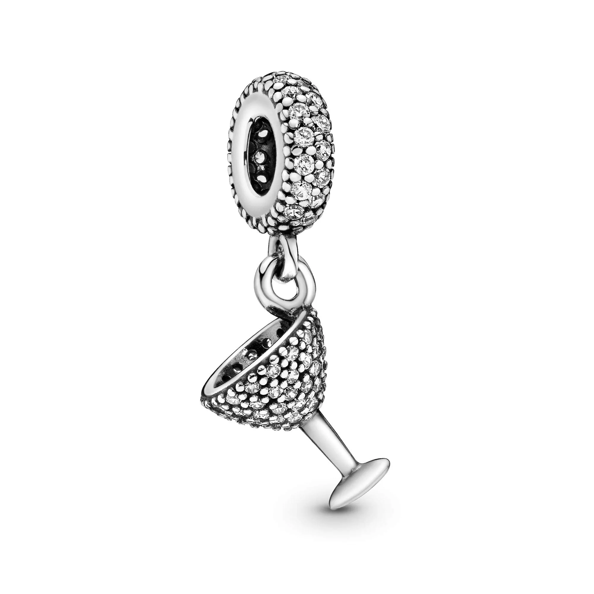 PANDORA Passions Pendente con bicchiere da cocktail in argento con zirconia cubica - immagine 1