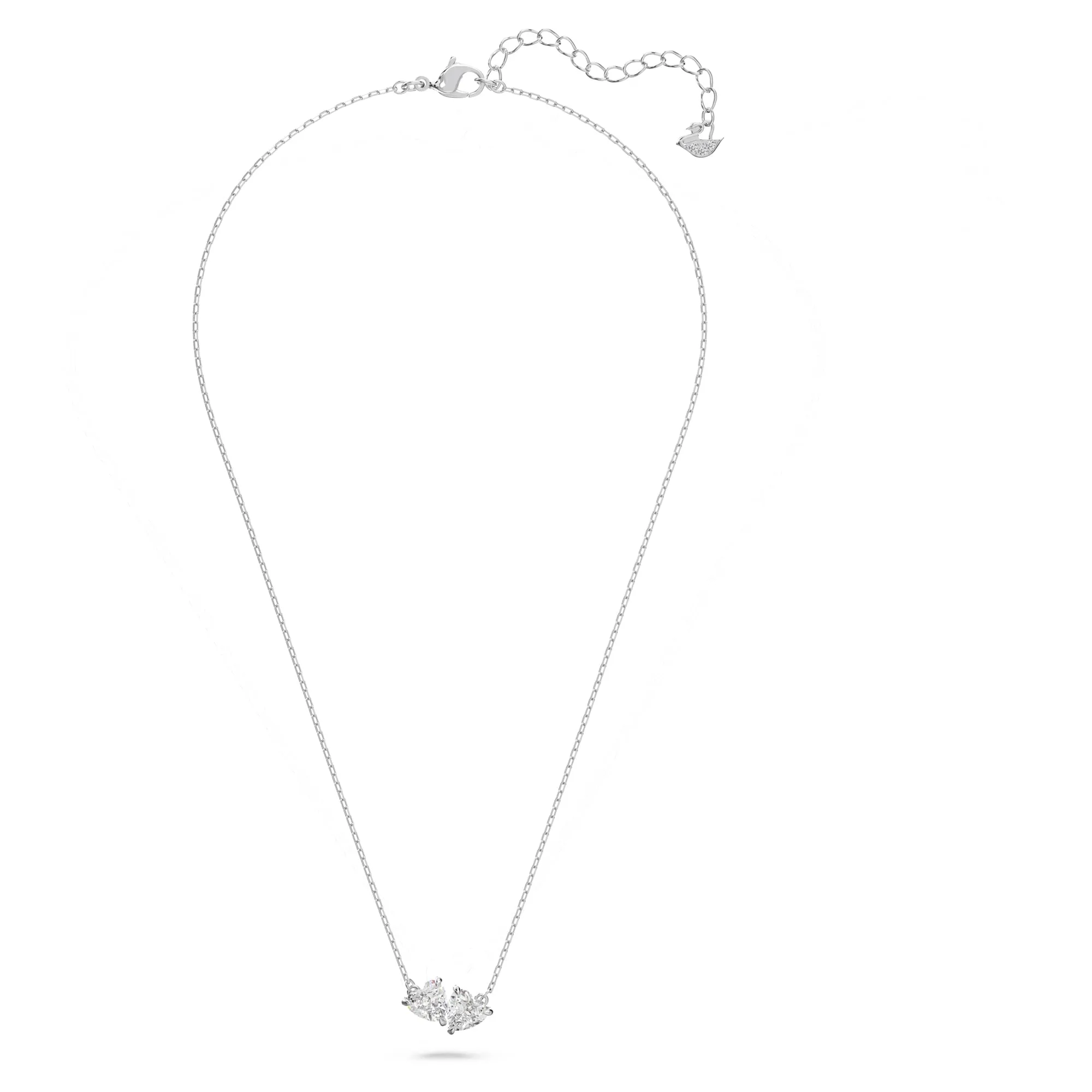 Swarovski Collana Mesmera Attract, Cuore, Bianca, Placcato rodio - immagine 2