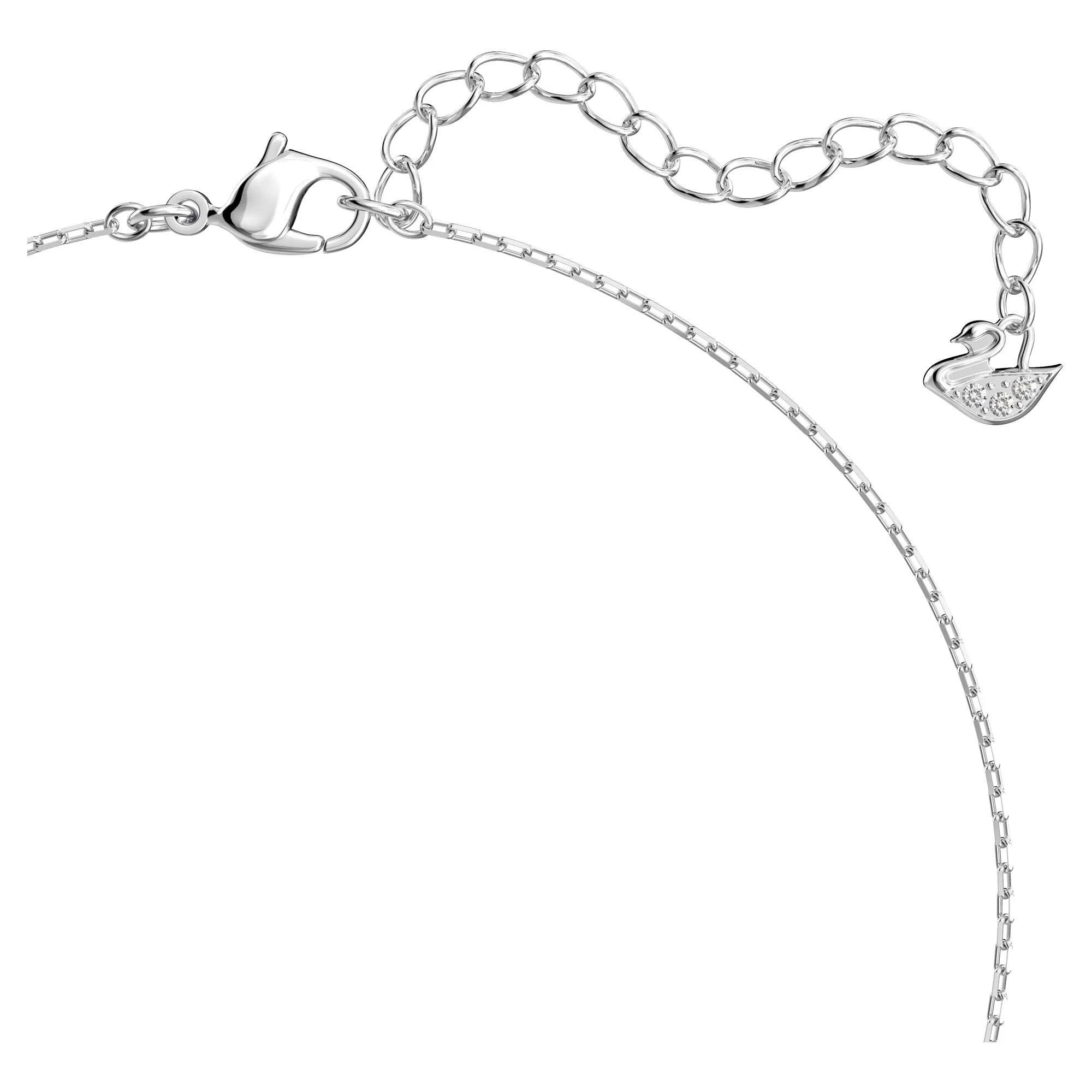Swarovski Collana Mesmera Attract, Cuore, Bianca, Placcato rodio - immagine 3