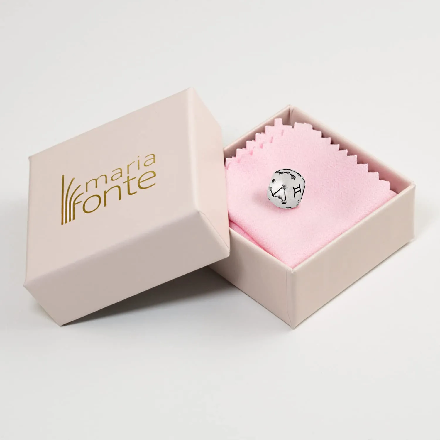 Charm New 2024 MariaFonte Oroscopo Argento Bead Cuore Anniversario - immagine 2