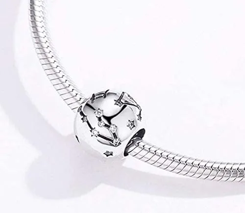 Charm New 2024 MariaFonte Oroscopo Argento Bead Cuore Anniversario - immagine 3