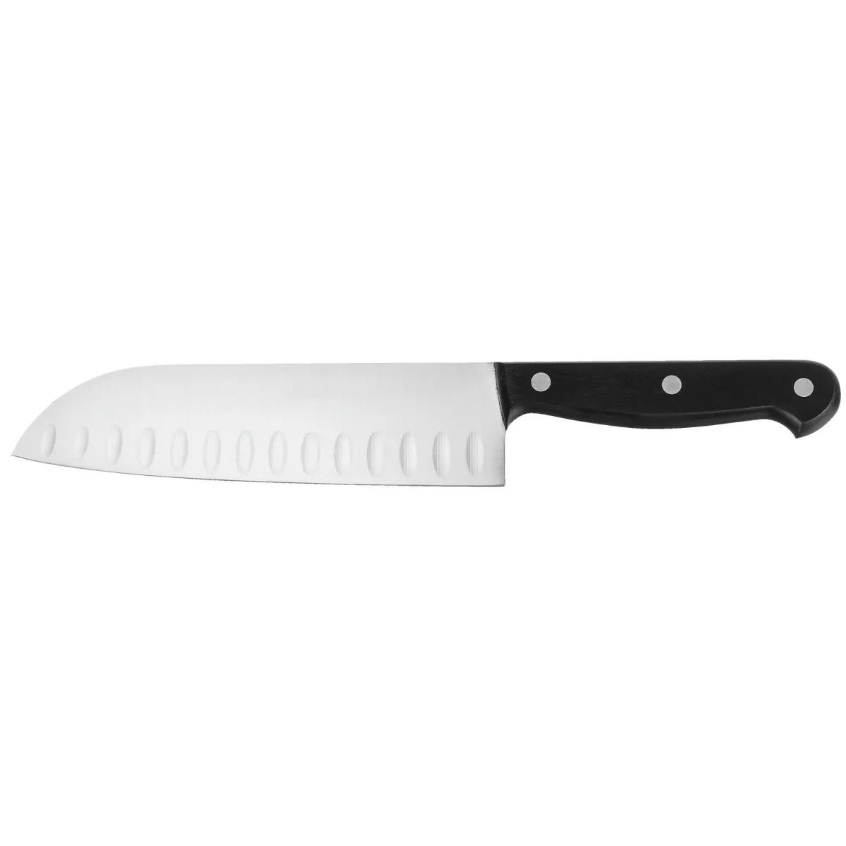 PULSIVA Coltello Santoku POM; lunghezza lama 18 cm, 32 cm (L); nero - immagine 1