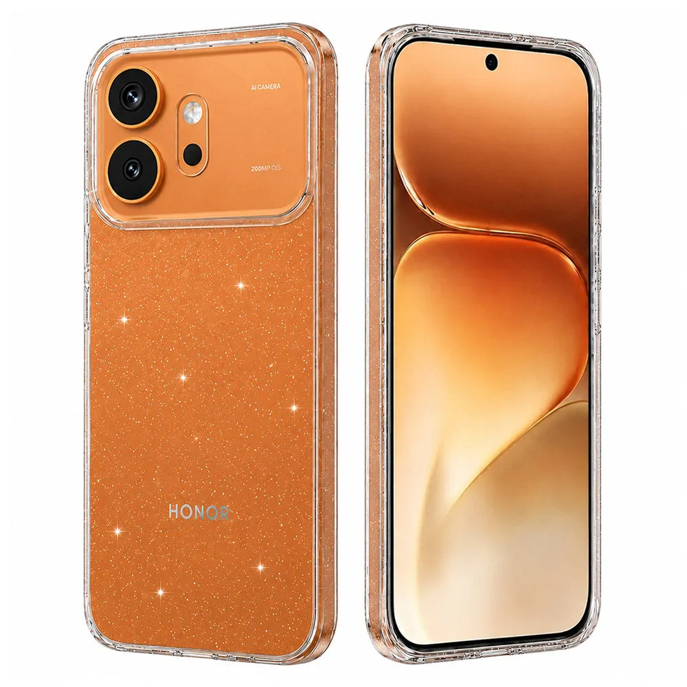Custodia per Honor 600, Techsuit, SparkleSkin, Trasparente - immagine 1