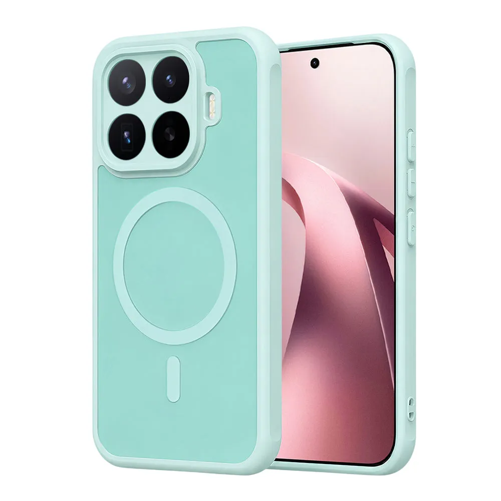 Custodia MagSafe per Xiaomi 17T, Techsuit, HaloFrost II, Verde Chiaro - immagine 1