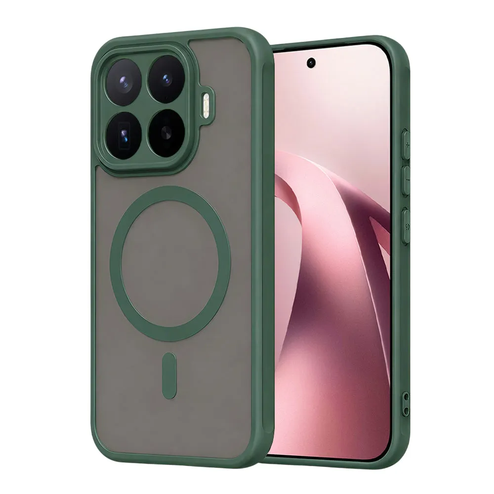 Custodia MagSafe per Xiaomi 17T, Techsuit, HaloFrost II, Verde - immagine 1