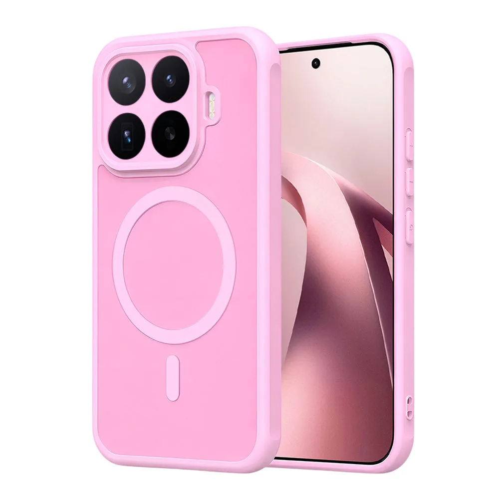 Custodia MagSafe per Xiaomi 17T, Techsuit, HaloFrost II, Rosa - immagine 1