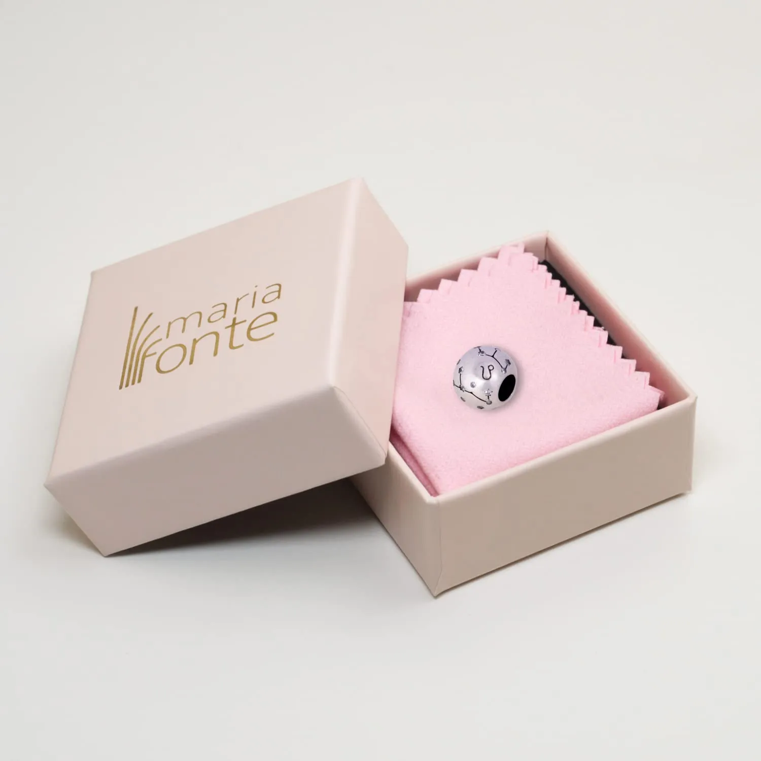 Maria Fonte Bead Charm Segno Zodiacale Leone in Argento Sterling 925, Compatibile con Le più Diffuse Marche di Braccialetti e collane. - immagine 4