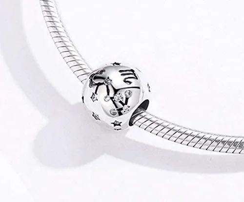 Maria Fonte Bead Charm Segno Zodiacale Scorpione in Argento Sterling 925, Compatibile con Le più Diffuse Marche di Braccialetti e collane. - immagine 3