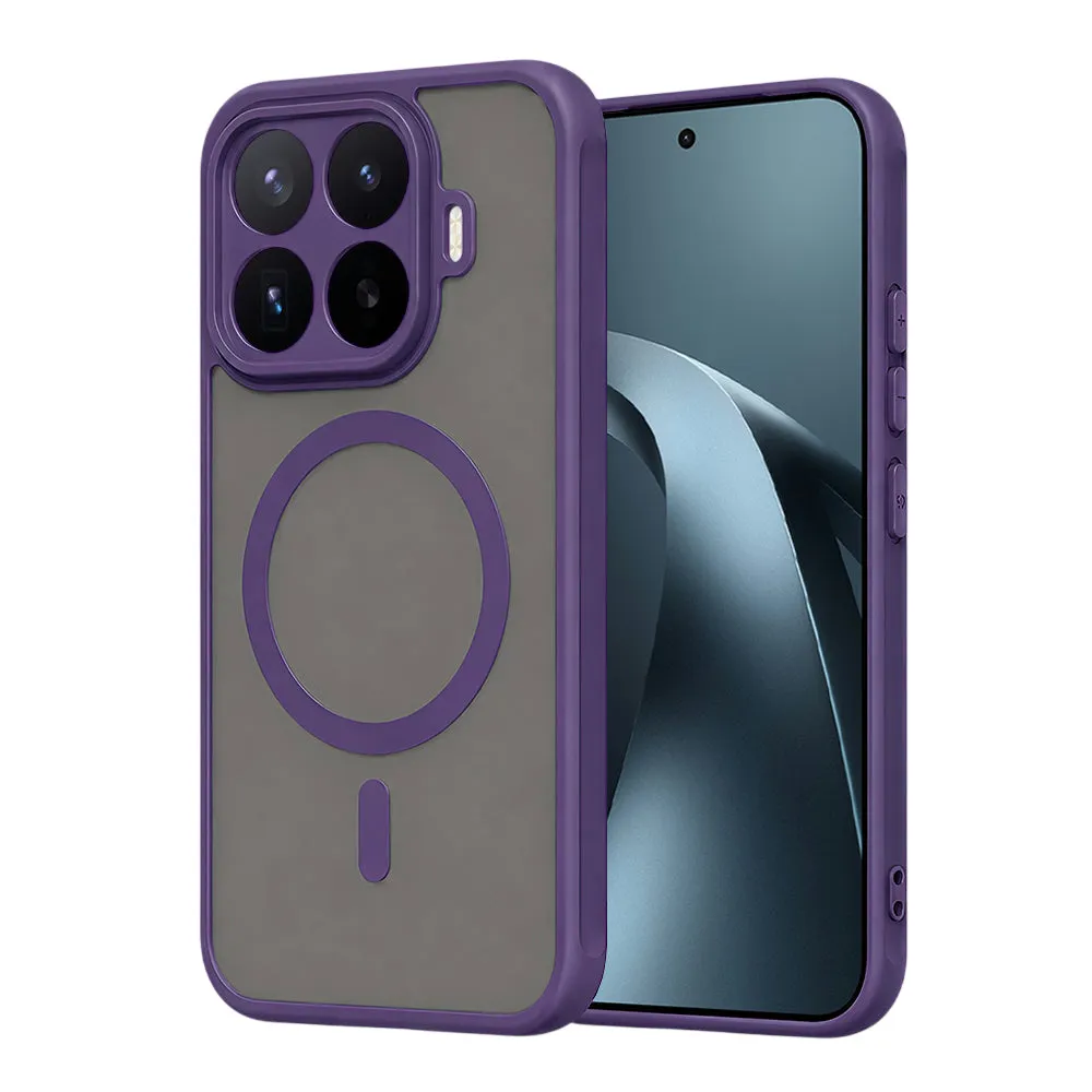 Custodia MagSafe per Xiaomi 17T Pro, Techsuit, HaloFrost II, Viola - immagine 1