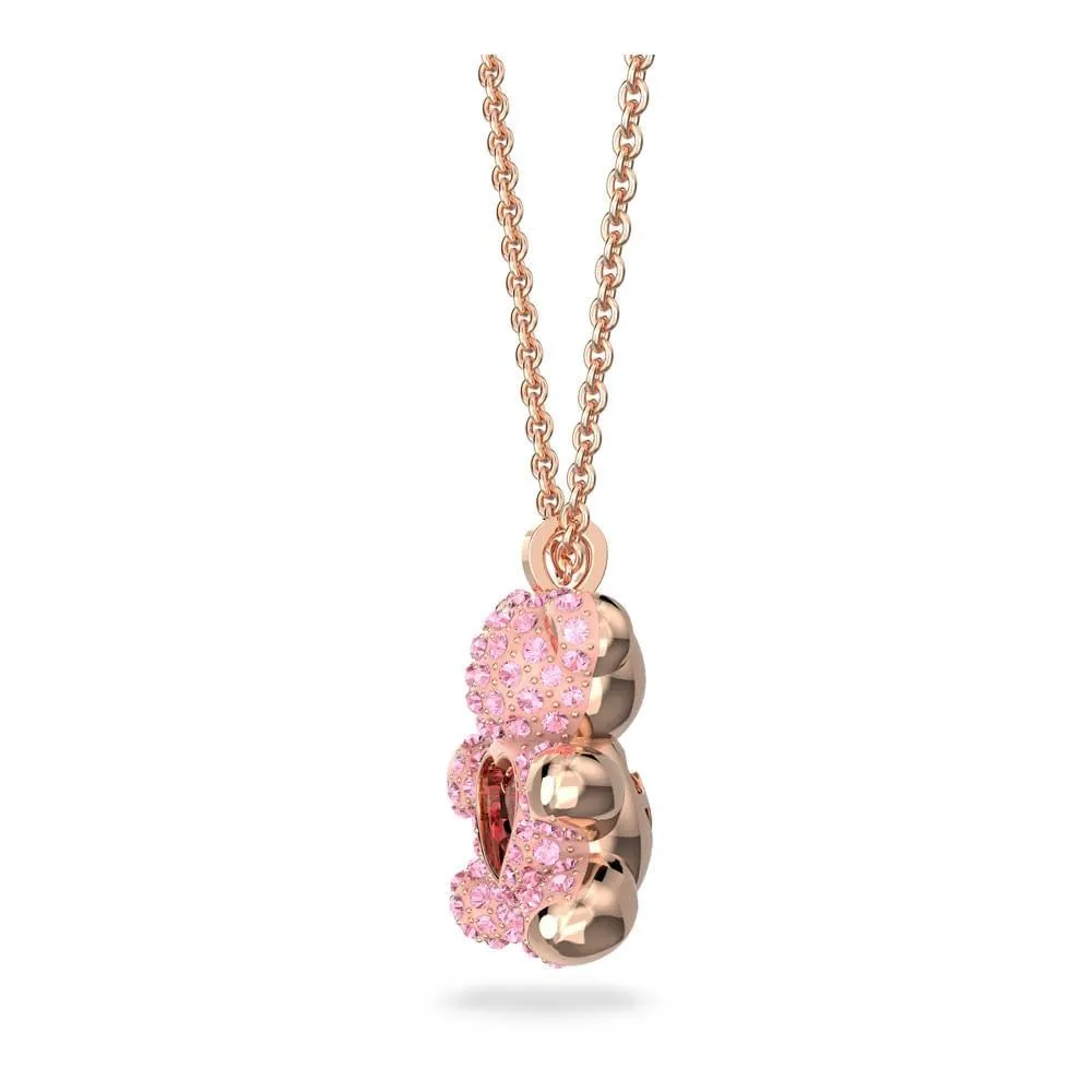 Swarovski Pendente Teddy, Orso, Rosa, Placcato color oro rosa - immagine 9
