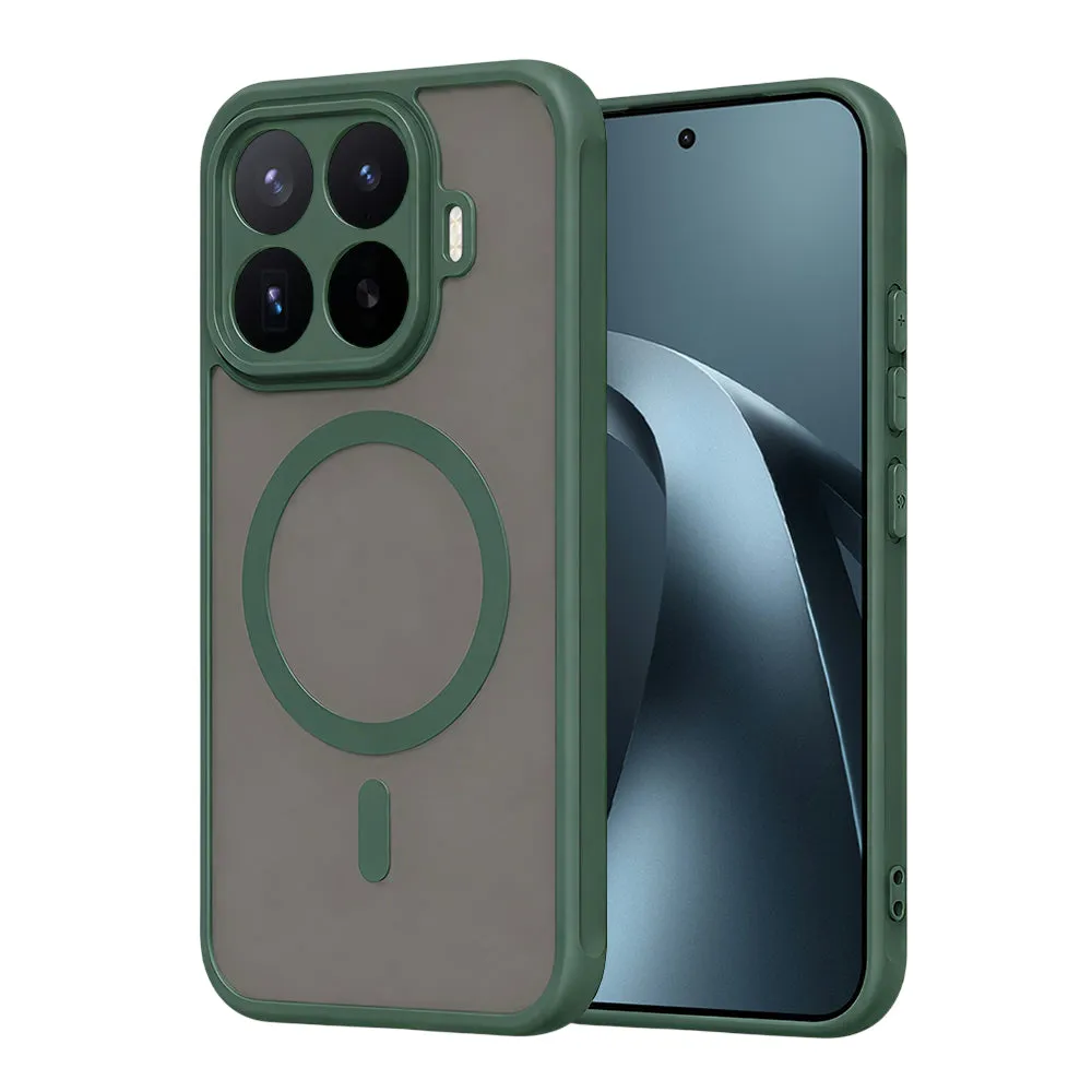 Custodia MagSafe per Xiaomi 17T Pro, Techsuit, HaloFrost II, Verde - immagine 1